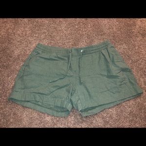 navy green shorts